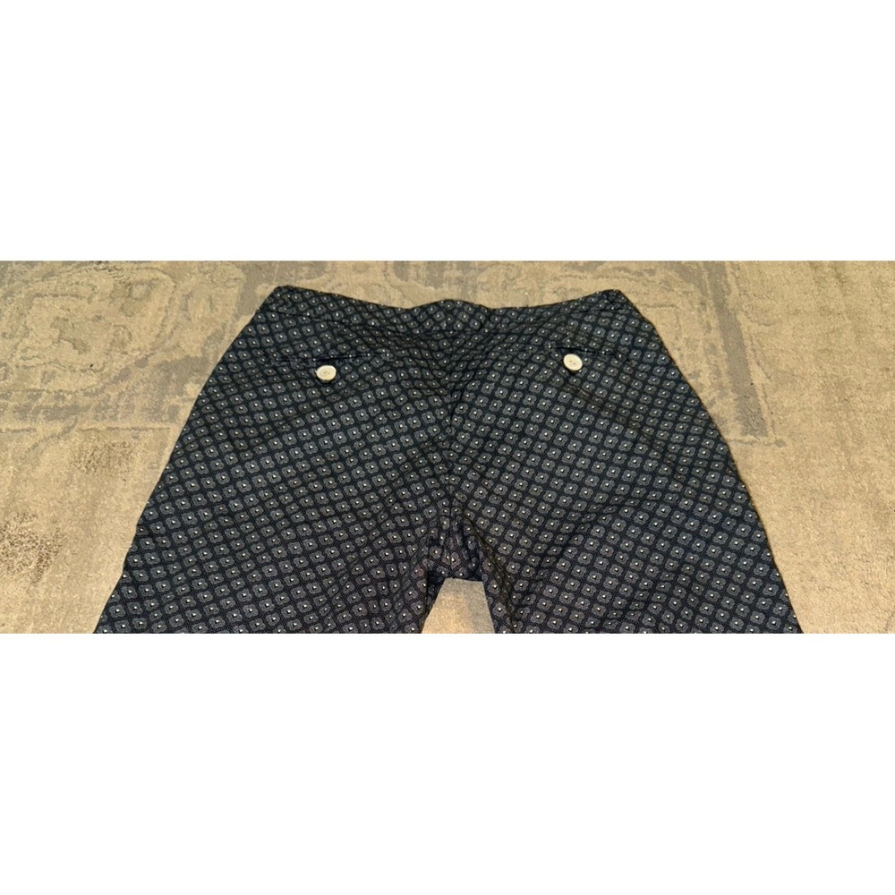 Peter Millar Wicking Golf Shorts Grayish Black Women Sz 8 Geometric Lightweight - Picture 2 of 5